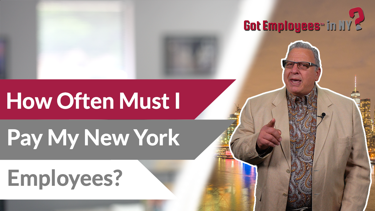 Larry, the head honcho, the big show is back, saving your bacon again by telling you everything you need to know about Pay Frequency Requirements to Comply with New York Labor Law