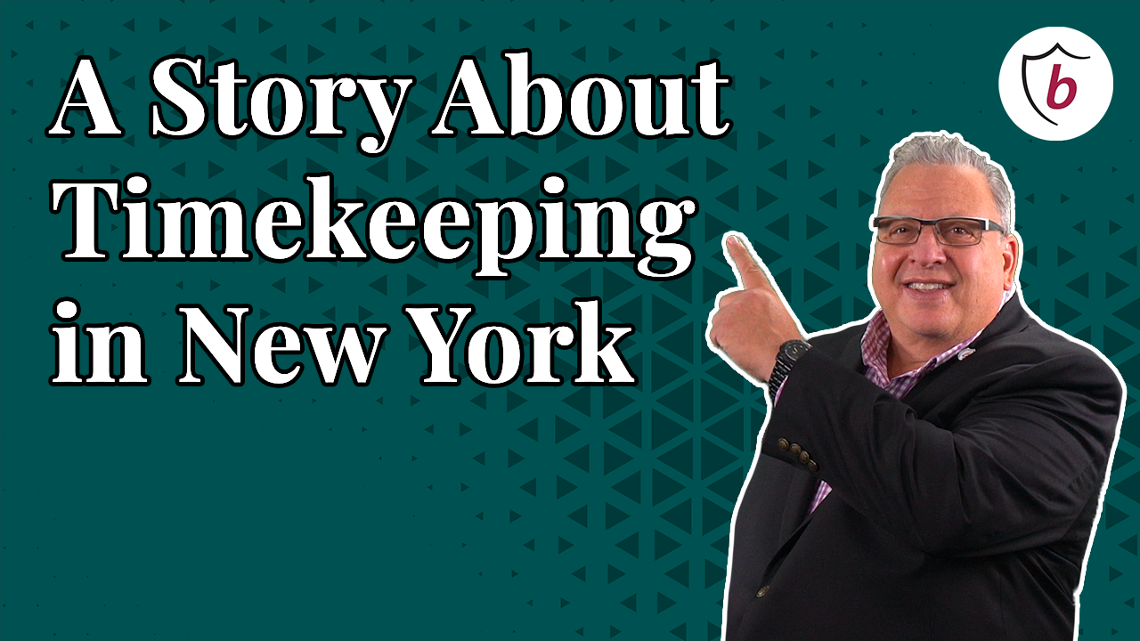 Lionheart Larry Kagan tells a personal story about a client who needed timekeeping in New York. 