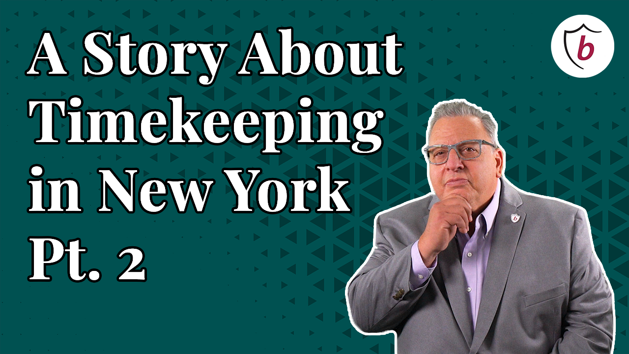 Lionheart Larry Kagan tells a personal story about a client who needed timekeeping in New York. 