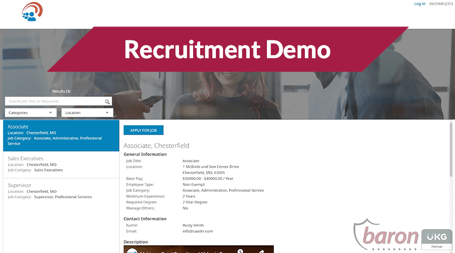 Recruitment Demo Video